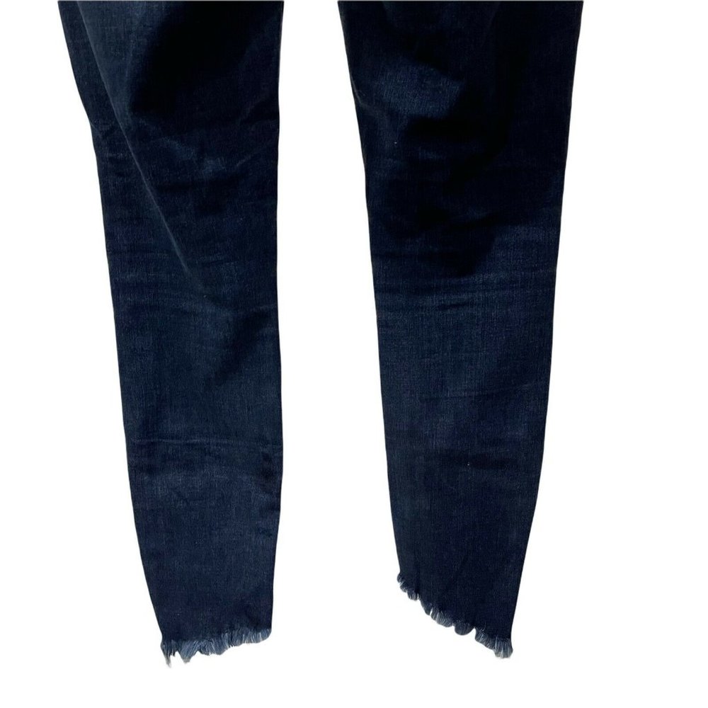 Articles of Society Providence Wash Sammy Asymmetrical Fray Hem Skinny Jeans 27 - Picture 8 of 12